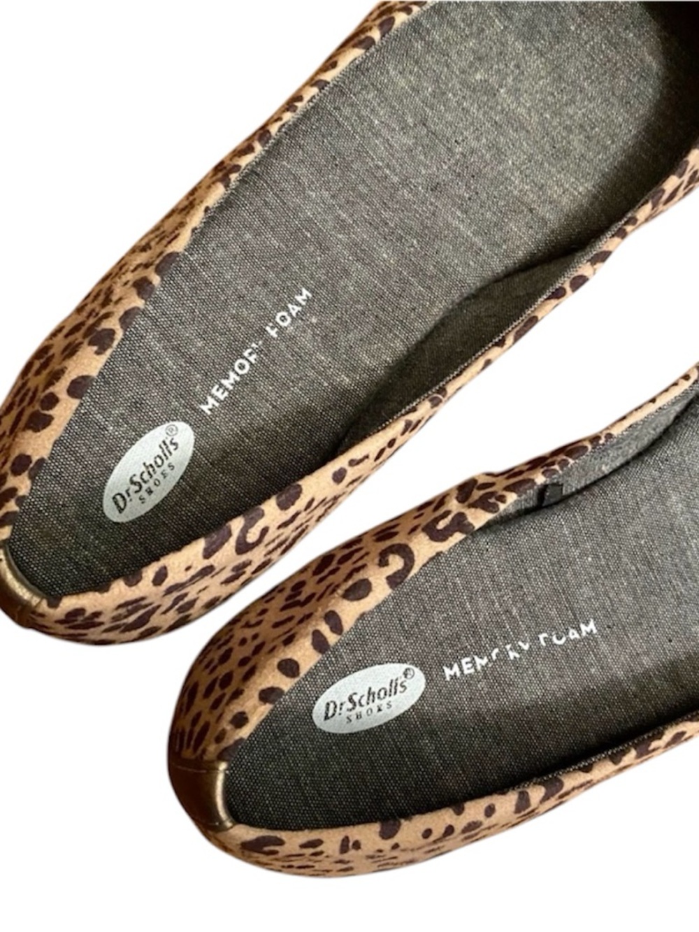 Dr. Scholl's Leopard Print Memory Foam Ballet Flats - LIKE NEW! - Picture 2 of 3